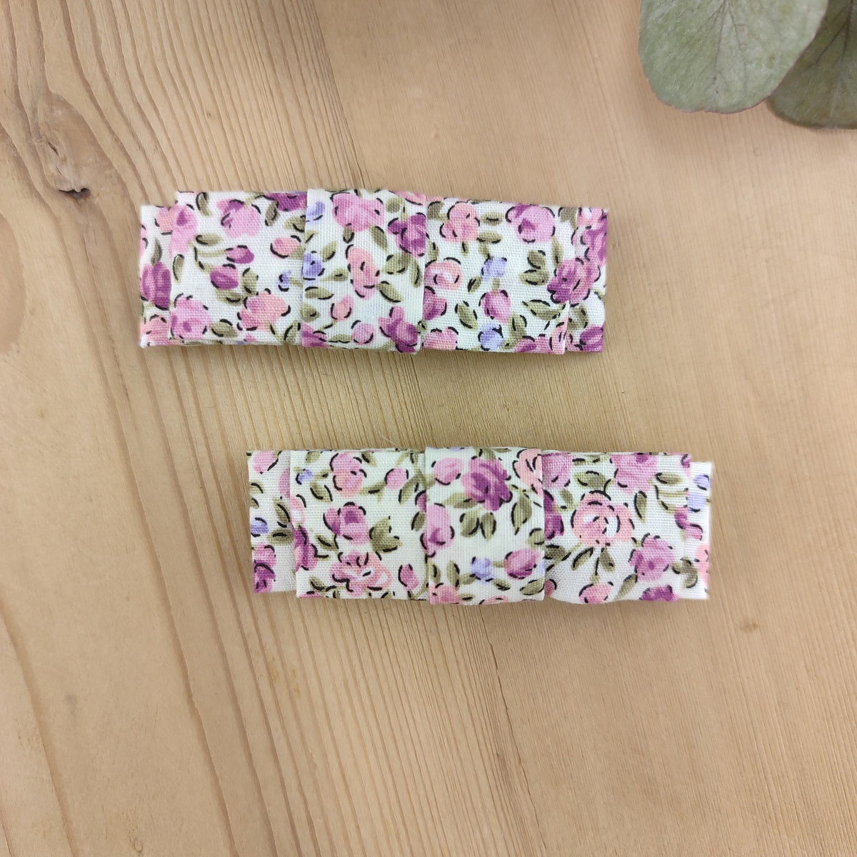 Barrette clic-clac Liberty rose