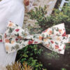 Noeud papillon enfant bordeaux et vert sauge
