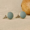 Boutons de manchettes vert sauge