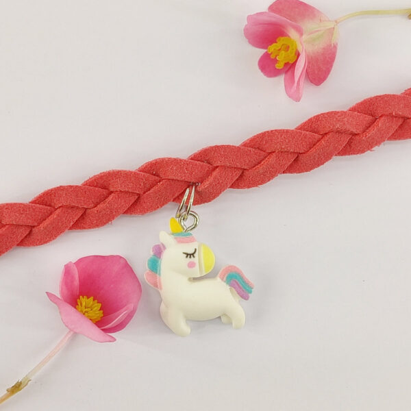 Bracelet tressé licorne