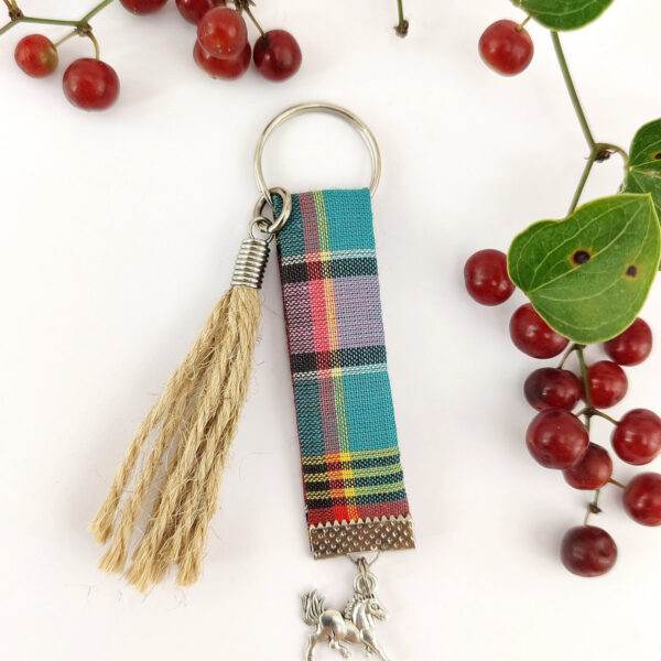 Porte clés Madras et coeur