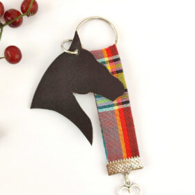 Porte clés Madras et coeur