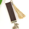 Porte clés cuir avec pendentif cheval