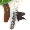 Bijou de licol tissu pied de poule