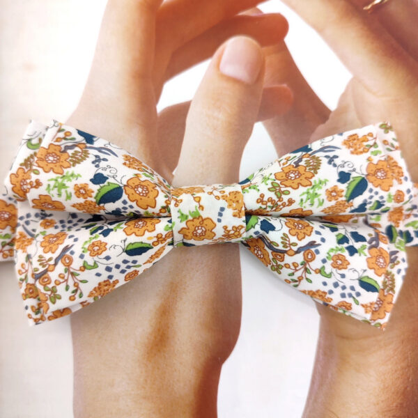 Noeud papillon double Liberty terracotta