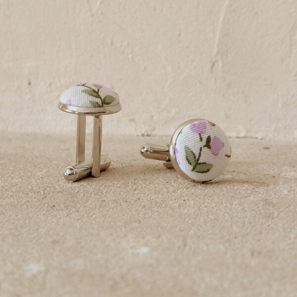 Boutons de manchettes parme Liberty