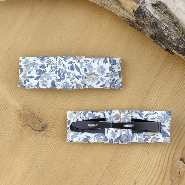 Barrette clic-clac Liberty bleu