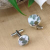 Boutons de manchettes fleurs Liberty rose