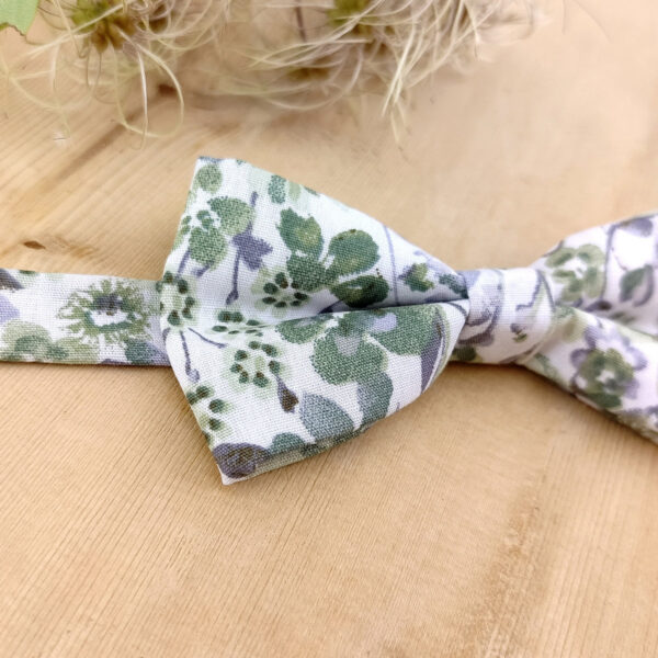 Noeud papillon verts sauge pour enfant