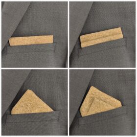 Pochette costume en liège