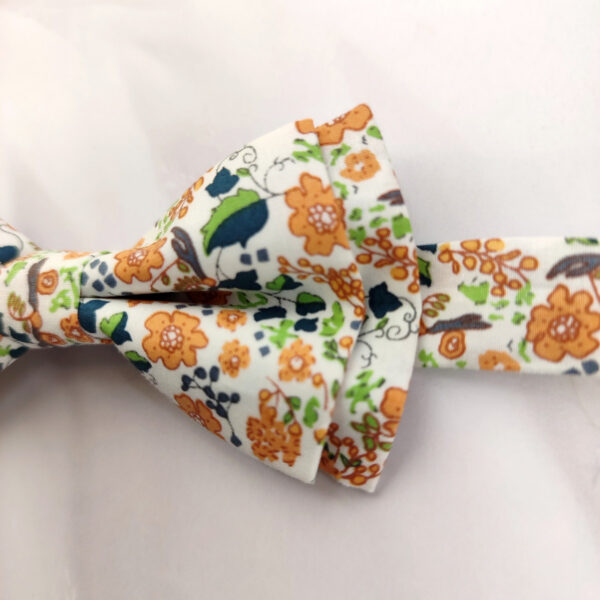 Noeud papillon double Liberty terracotta pour enfant