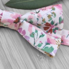 Noeud papillon Sakura rose