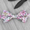 Noeud papillon double Sakura rose