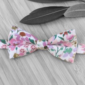Noeud papillon Sakura rose pour enfant
