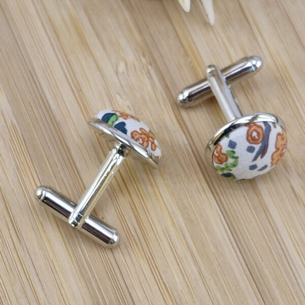 Boutons de manchettes Liberty terracotta