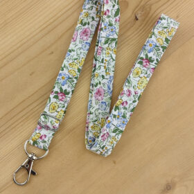 Porte badge tissu Liberty