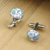 Boutons de manchettes à fleurs