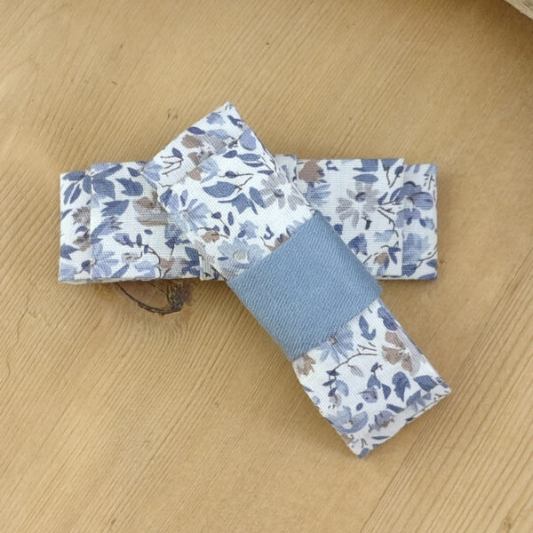Barrette clic-clac Liberty bleu