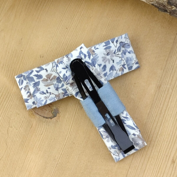 Barrette clic-clac Liberty bleu
