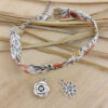Bracelet tissu Orange brûlée