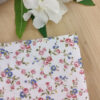 Pochette costume à fleurs roses et bleues