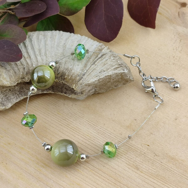 Bracelet perles scintillantes