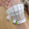 Bracelet dentelle et strass - Personnalisable