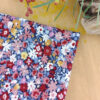 Pochette costume bordeaux à fleurs
