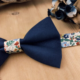 Nœud papillon bleu marine