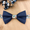 Nœud papillon bleu marine