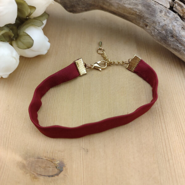 Bracelet satin Bordeaux