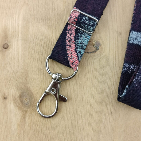 Dragonne porte badge / clés Tissu Wax