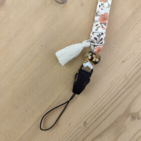 Cordon téléphone Liberty orange brûlée