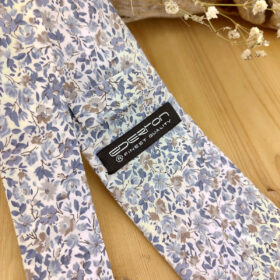 Cravate Liberty bleu et brun