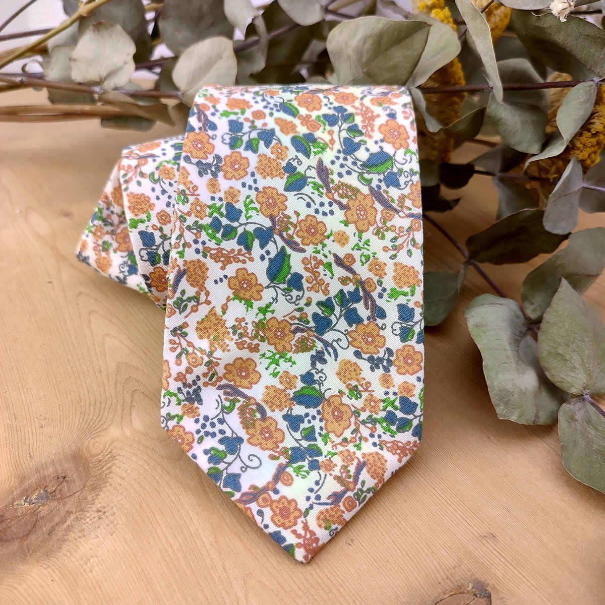 Cravate Liberty terracotta