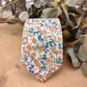 Cravate Liberty terracotta