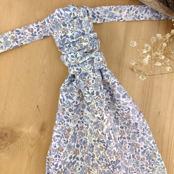 Lavallière Liberty bleu et brun