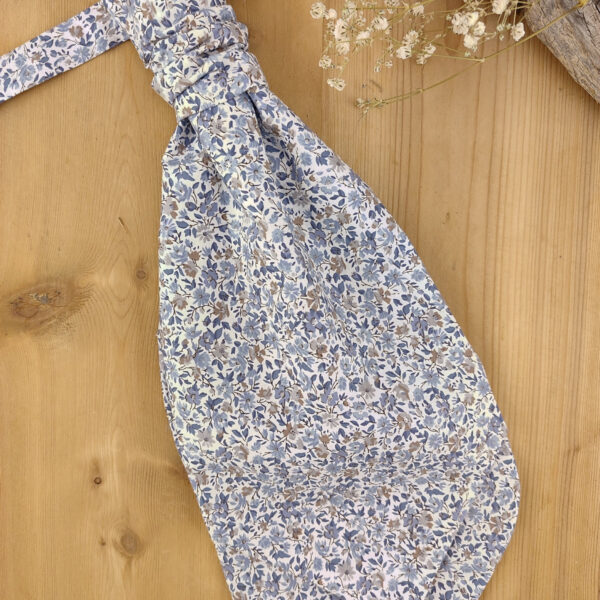 Lavallière Liberty bleu et brun