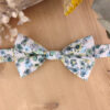 Noeud papillon floral vert