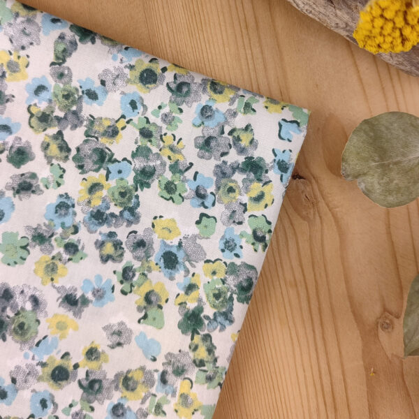 Pochette costume floral vert