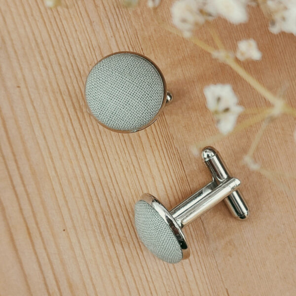 Boutons de manchettes vert sauge