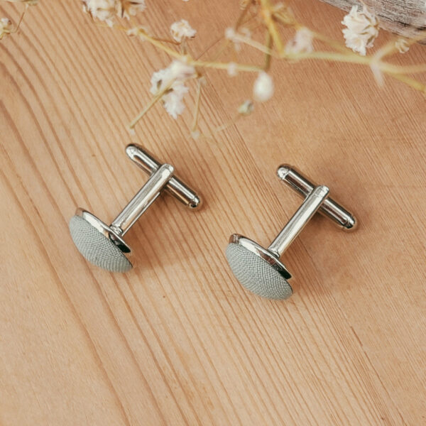 Boutons de manchettes vert sauge