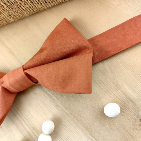 Noeud papillon terracotta pour enfant
