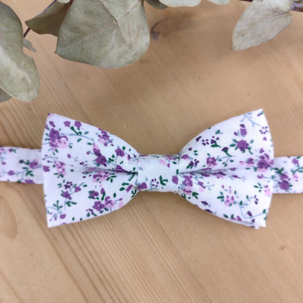Noeud papillon double Liberty violet pour enfant