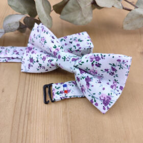 Noeud papillon double Liberty violet pour enfant