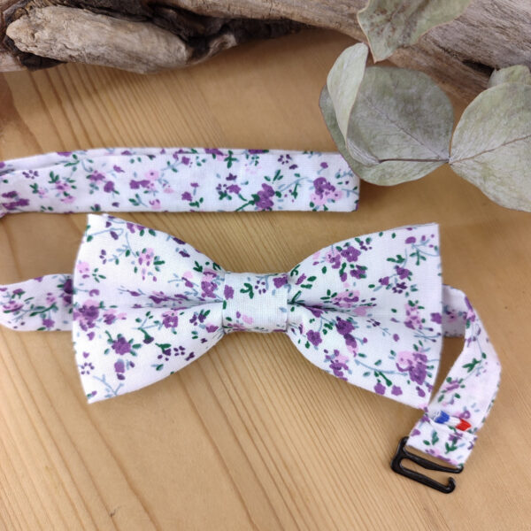 Noeud papillon Liberty violet pour enfant