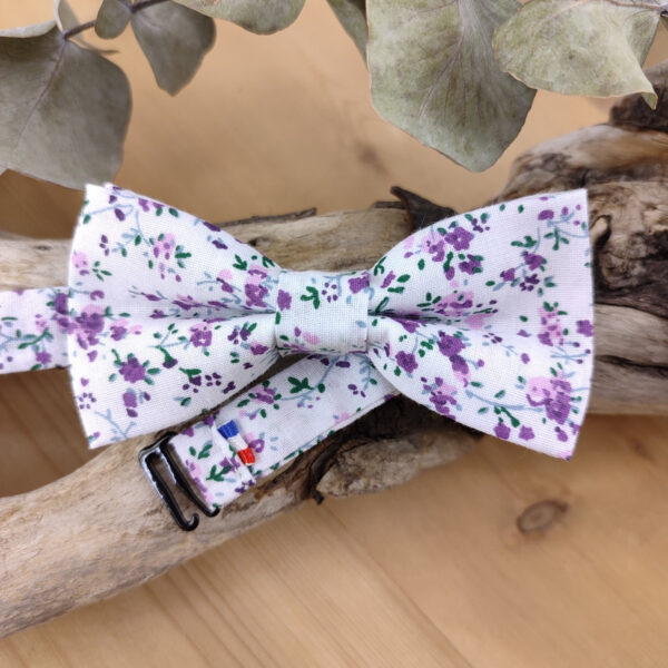 Noeud papillon Liberty violet pour enfant