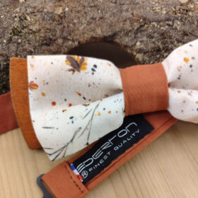 Noeud papillon bois Terracotta