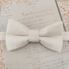 Noeud papillon double ivoire