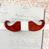 Noeud papillon bois moustache